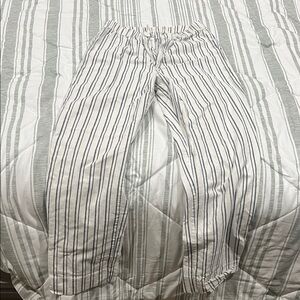 Brandy Melville Black and White Striped Pants